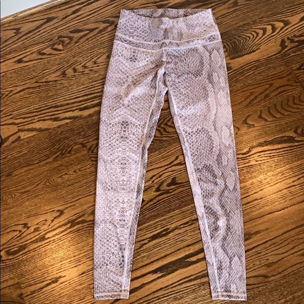Varley High Rise Snakeskin Leggings